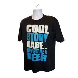 Port And Company Black Short Sleeve Shirt Men's Sz. L